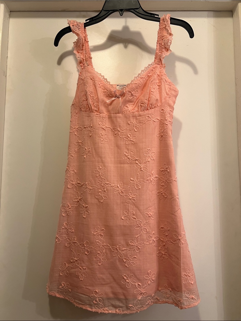 No Boundaries Peach Lace Trim Slip
